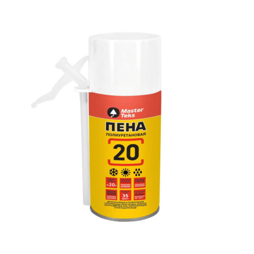 MasterTeks пена полиуретановая 20 бытовая 285 мл всесезонная MasterTeks пена полиуретановая 20 бытовая 285 мл всесезонная