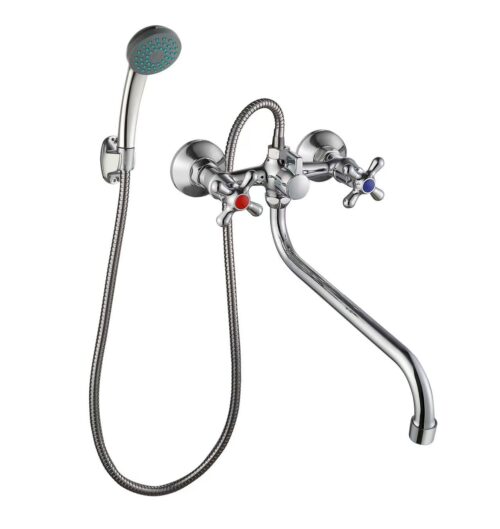 Смеситель "Ladoga" для ванны с длинный изливом 370мм и аксессуарами, LDG31 Смеситель "Ladoga" для ванны с длинный изливом 370мм и аксессуарами, LDG31