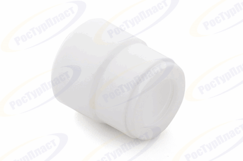 Муфта переходная PPR внутреннее/наружное присоединение 125х90, PN25 белый, РТП, 16080, (уп 16/1)