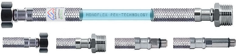 080см Подводка д/воды  Monoflex PEX-TECHNOLOGY 12мм 1/2 в-н