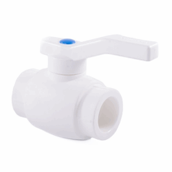 Кран шаровой полный проход PPR 75,  белый, РТП,32975,(уп 4/1)