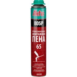 Akfix 805P Многоцелевая проф. полиуретановая пена 65л (850 гр) Турция