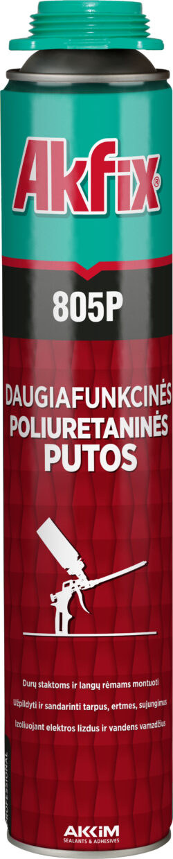 Akfix 805P Многоцелевая проф. полиуретановая пена (850 гр)