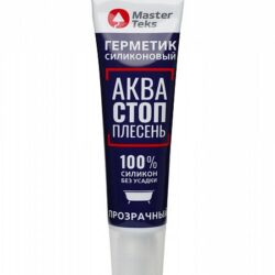 MasterTeks PM герметик силиконовый аква СТОП плесень 80 мл прозрачный