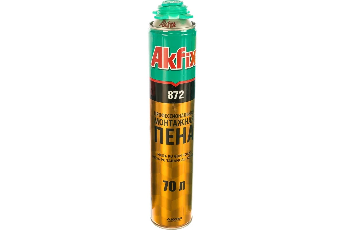 Akfix 872 Многоцелевая проф. полиуретановая пена 70л (1020 гр) Турция